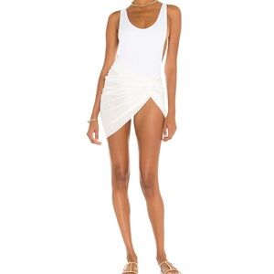 NWT- REVOLVE- Love Wave White Swim Sarong cover up-